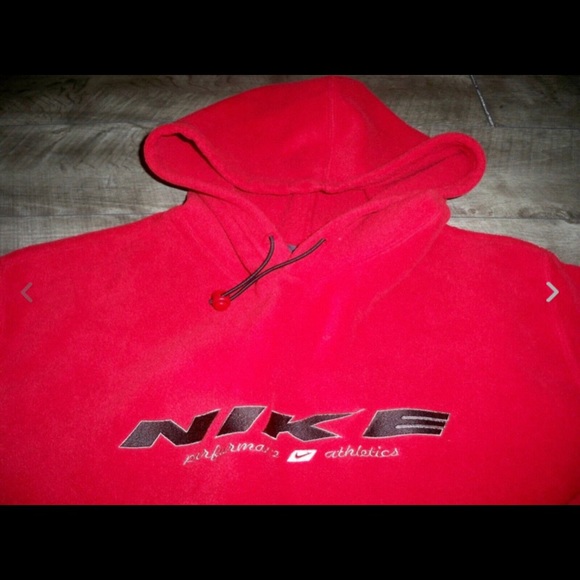 Vintage Nike Center Check Swoosh Pullover Hoodie Sweatshirt Jumper Size Medium - Picture 3 of 11